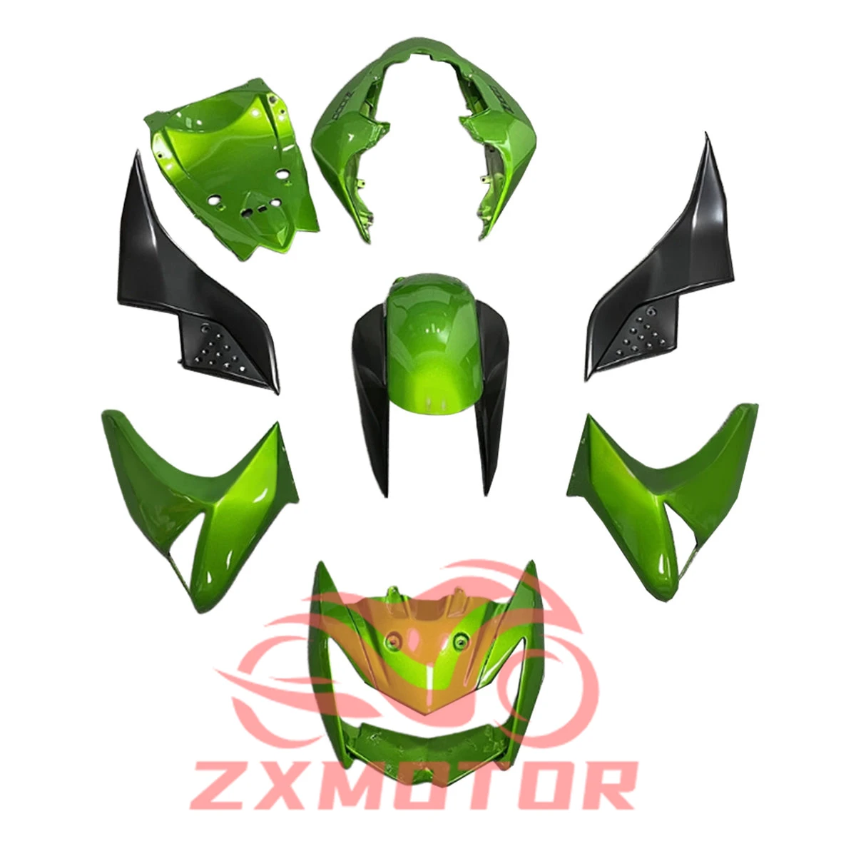 Пластиковые обтекатели для KAWASAKI Z1000 2007 2008 2009 комплект обтекателей кузова