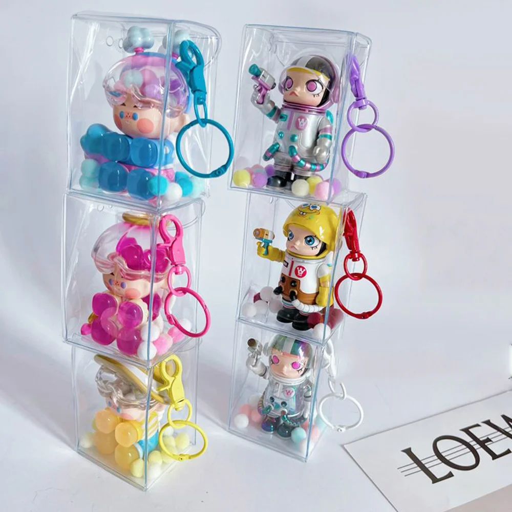 

Transparent Mystery Box Organizer PVC Display Stand Case Dust Proof Jasmine Bubble Matt Doll Toys Collectible Artcrafts Boxes