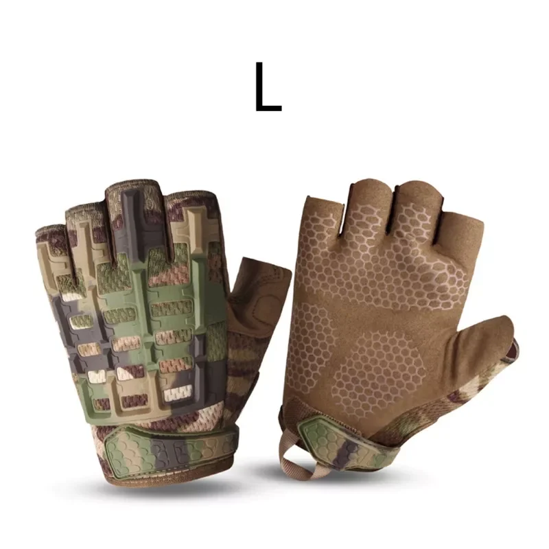 

Outdoor Sports Gloves Half Finger Long Camo Glove Army Military Anti-skip Gear Airsoft Biking Shooting Paintbal