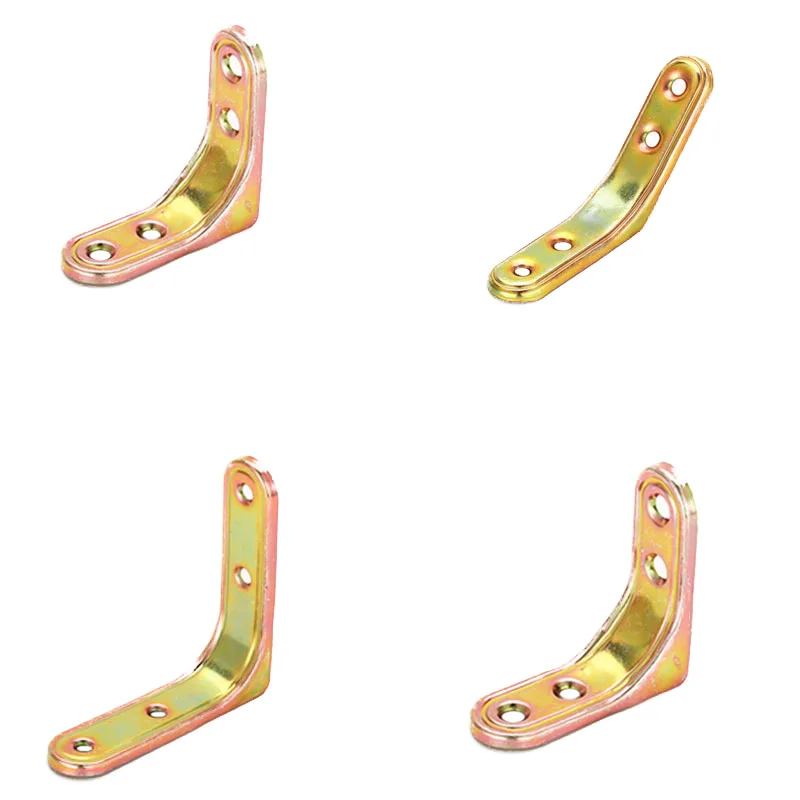 

50x50x17Thickened 10pcs Angle Code Plated Color Zinc L-Type Large Hanging Angle Furniture Connector Right Angle 90 ° Angle