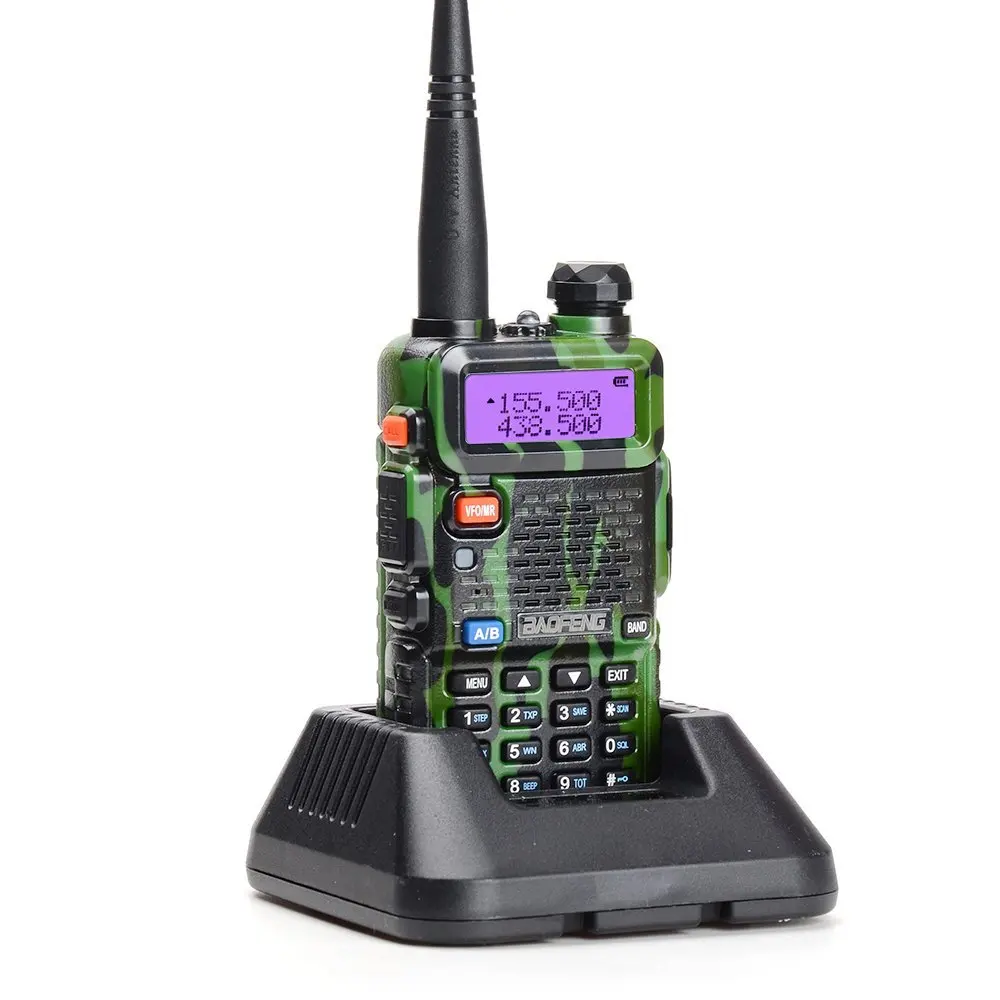 NEW FM Baofeng UV-5R Walkie Talkie 2 Two Way Radio Dual Band Vhf Uhf uv 5r Baofeng For Push-To-Talk CB Radio Stations HF Tr