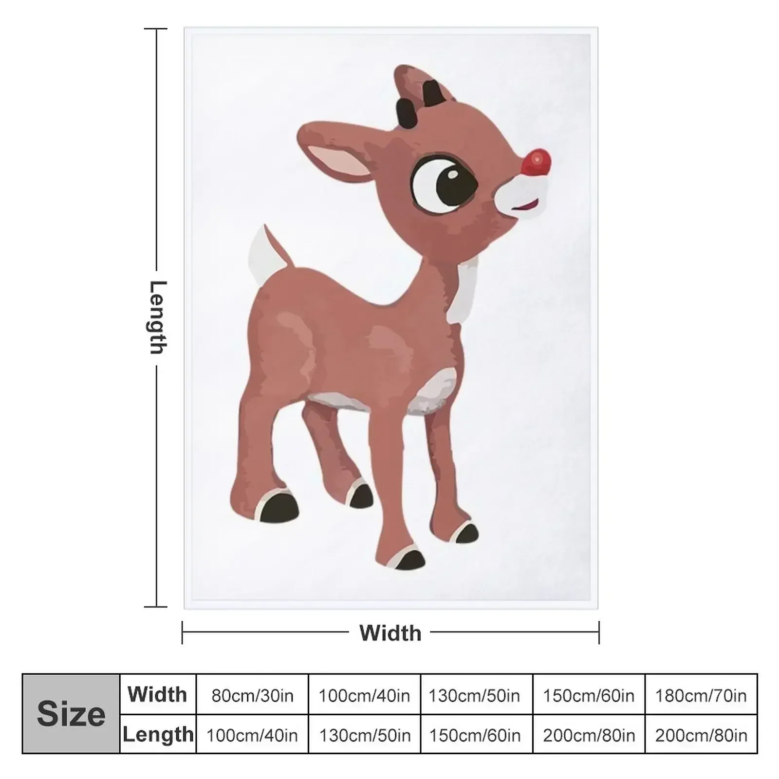 Классическая футболка Rudolph The Red Nosed Reindeer классическое одеяло для дивана тонкие
