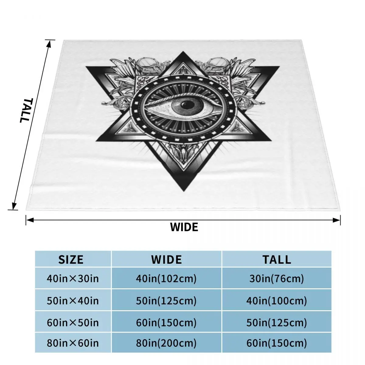 Глаз иллюминатов 511 одеяло коленное домашнее и декоративное