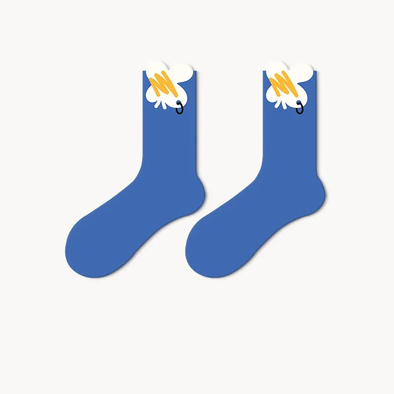 New Arrival Happy Funny Fancy Socks for Women and Men Cartoon Sock Lovers Gift 5 Pairs Student Style Hot Sale