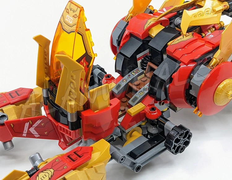 624 шт. Shinobi Crystallized Kai's Golden Dragon Raider автомобильные ходунки в стиле багги 60012 наборы