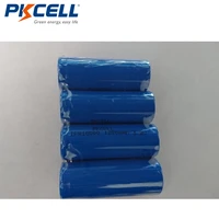 pack of 4 pkcell flat top ifr18500 batteries lifepo4 1200mah ifr 18500 rechargeable 3 2v for power tools
