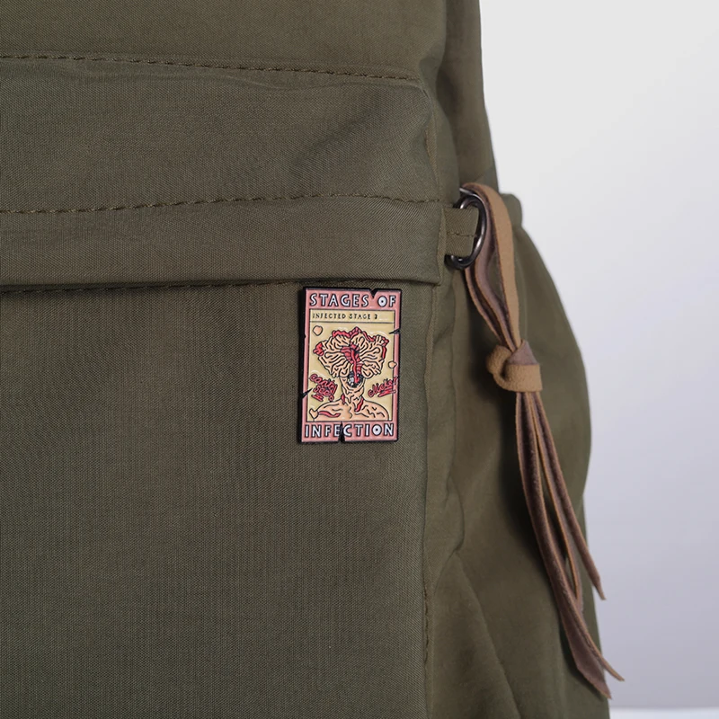 

Doomsday Terror Enamel Pin TV Series Badge Brooch Jewelry Metal Accessories Sweater Lapel Clothing Backpack Accessories