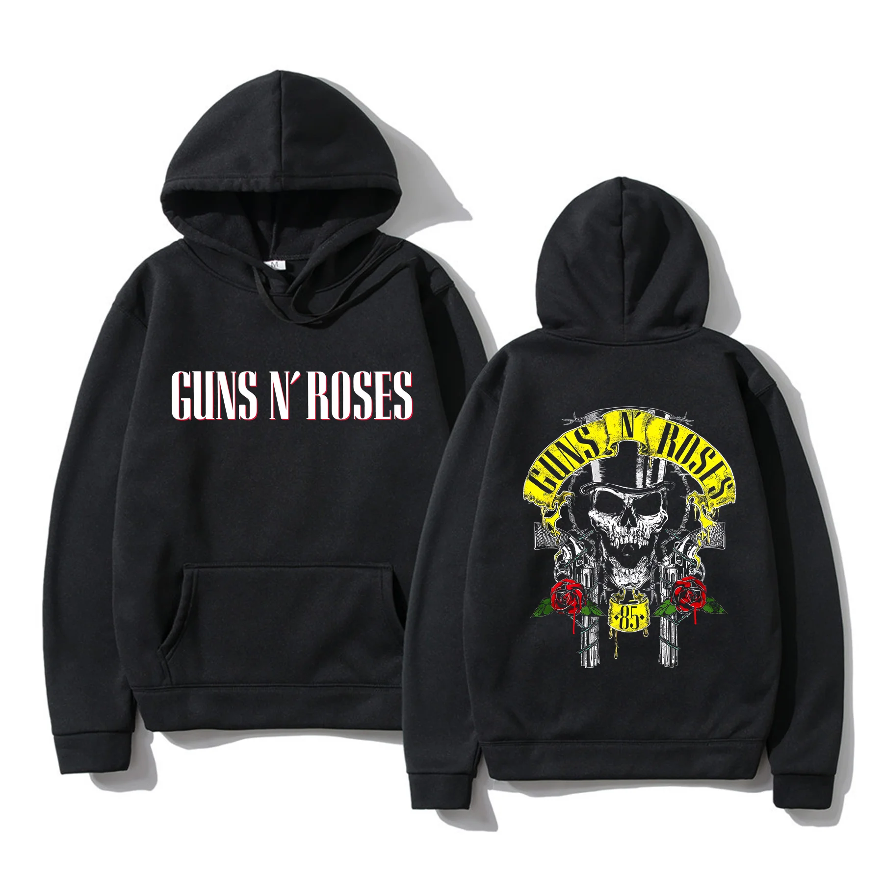 

Winter Oversized Essential Men Guns and Roses Hoodies Women Thermal Sweatshirt Ladies Y2k Long Sleeves Unisex M-5XL