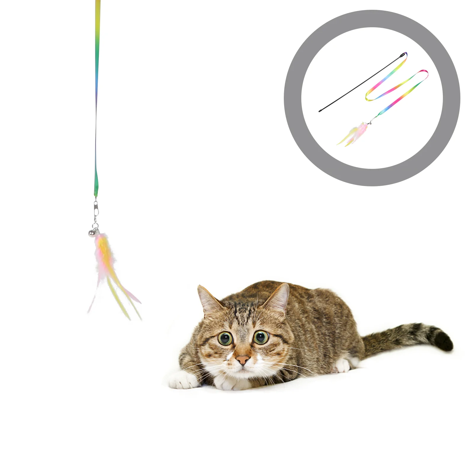 

Catteaser Toys Wandinteractive Kitten Ribbon String Pet Wands Sticks Charmer Stick Snake Chew Pomlightweightdesign Indoor