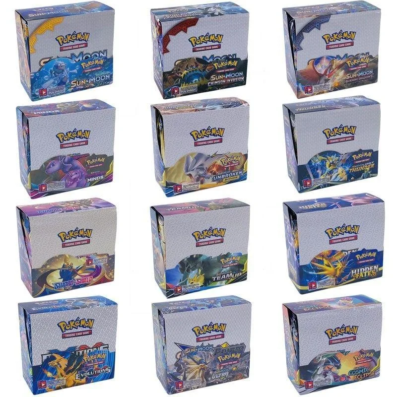 

324pcs Pokemon Card Anime Figure Pikachu Charizard Gengar Mewtwo Mew Paper English Battle Collection Toys Cards Birthday Gifts