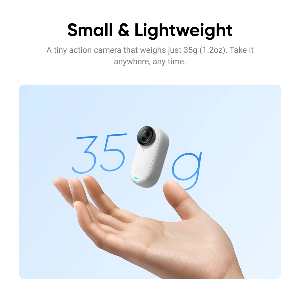 

Insta360 GO 3 – Small & Lightweight Action Camera, Portable and Versatile, Hands-Free, POV, Mount Anywhere, Stabilization