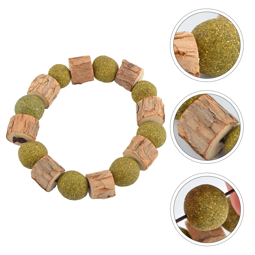

Cat Hand String Cat Nip Catnip Wooden Necklace Making Cats Relaxed