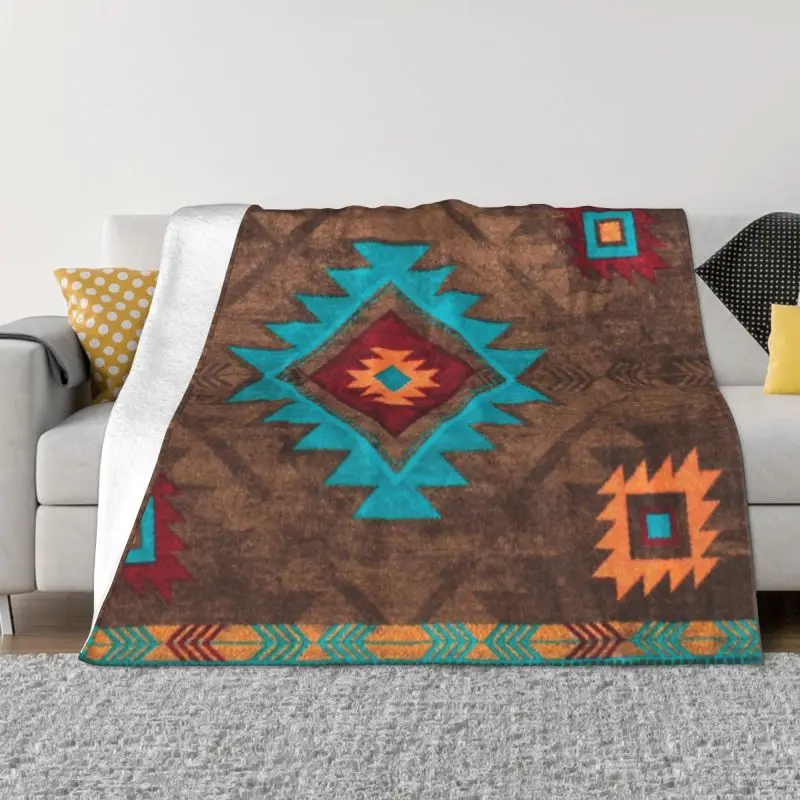 

Sofa Fleece Boho Navajo Turkish Kilim Diamond Throw Blanket Flannel Bohemian Ethnic Geometric Art Blankets Car Couch Bedspreads