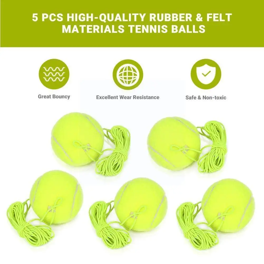 

Professional Tennis Training Ball With 3.5m Elastic Portable Rebound Accessories With Tennis String Train Ball Practice Rop J5j1