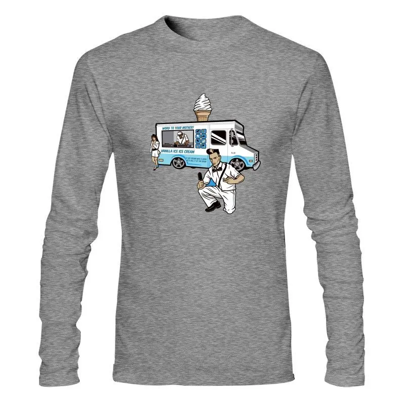 Новая мужская одежда для малышей с ванильным льдом! Мужская черная футболка Rap в