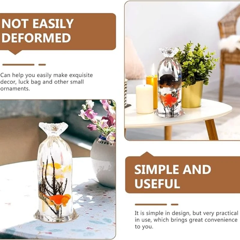 DIY счастливая сумка кристалл зеркальная для воды настольное украшение