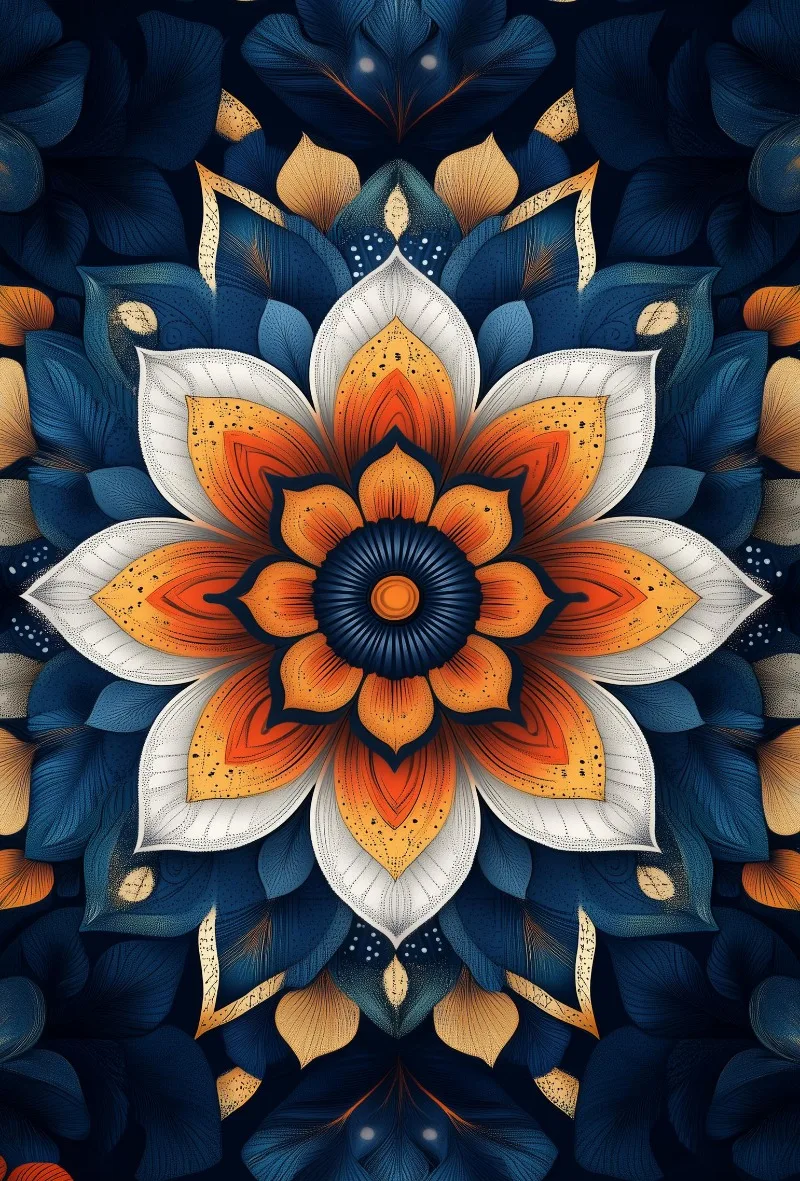 

Печать на холсте Мандала Бохо