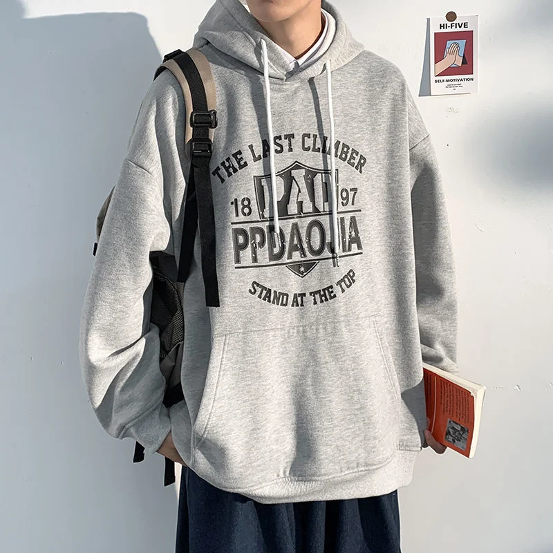 Мужская толстовка с капюшоном и надписью в стиле хип-хоп | одежда