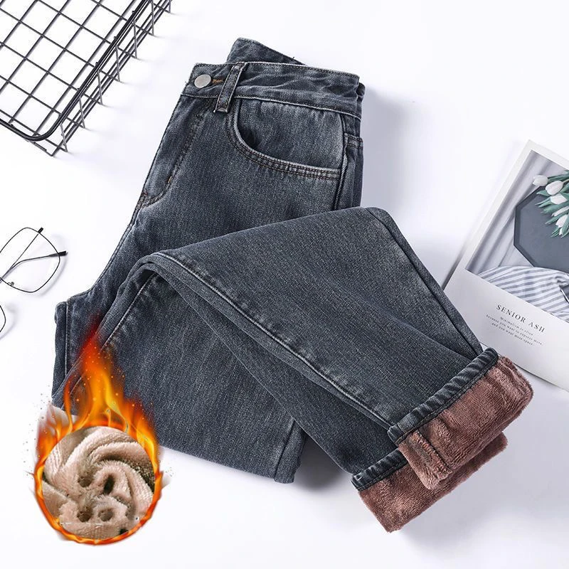 Утепленные бархатные повседневные брюки-карандаш с подкладкой зимние теплые