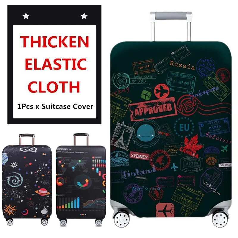 

18-22inch Hot Sell Design Luggage Protective Cover Travel Suitcase Cover Elastic Dust Cases Travel Accessories Supplies Stuff