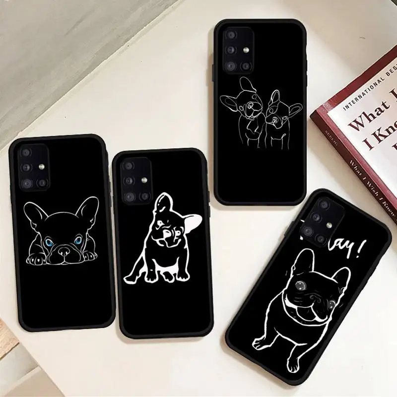

French Bulldog simple line Phone Case For Samsung galaxy A S note 22 52 21 20 53 51 71 12 13 10 32 50 fe s ultra plus