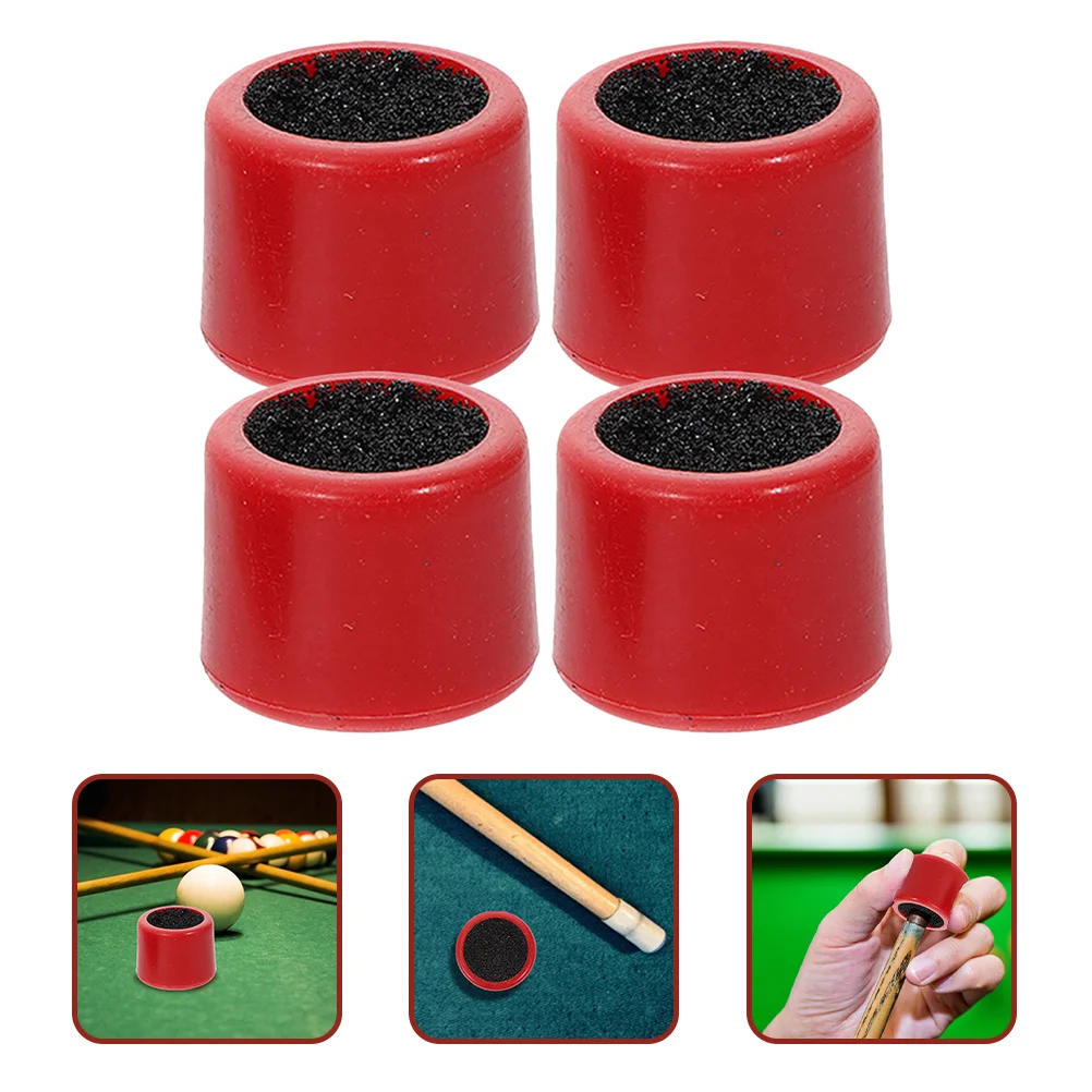 

4Pcs Billiards Pool Tips Pool Tip Tool Professional Cue Head Grinder Pool Cue Supplies for Replacement Daily Billiard Outdoor