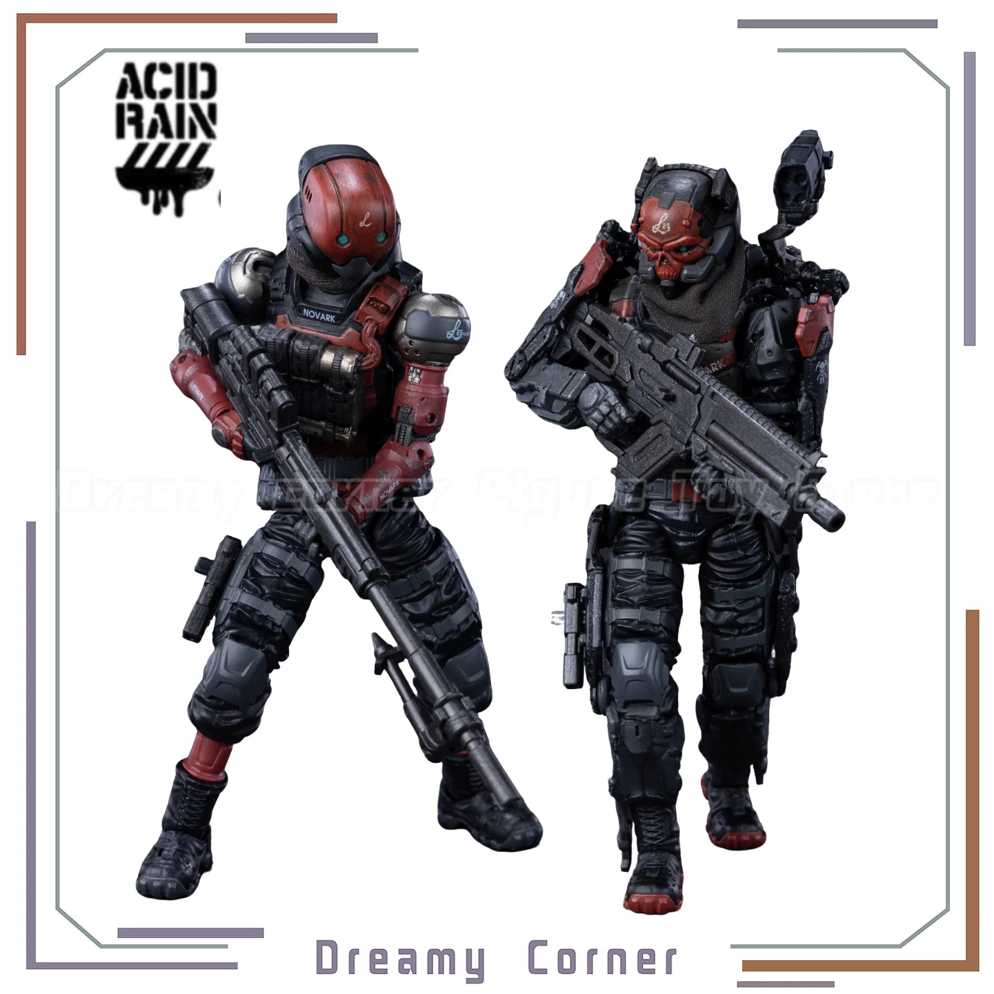 Фото В наличии: Фигурки Acid Rain War NOVARK FXH-AR-005 VALERIUS FXH-AR-006 NVK ESCORT-L, 2 шт., масштаб 1/12 №1