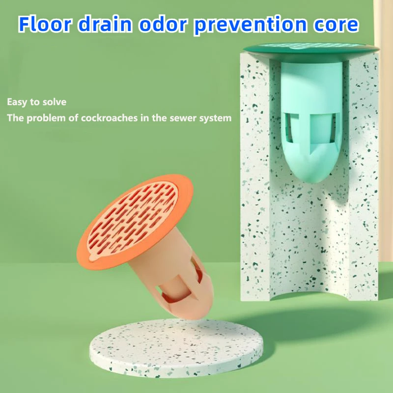 

Bath Shower Floor Strainer Deodorant Floor Drain Core Drain Backflow Preventer Bathroom Hair Catcher Kichen Anti-Odor Plug Tools