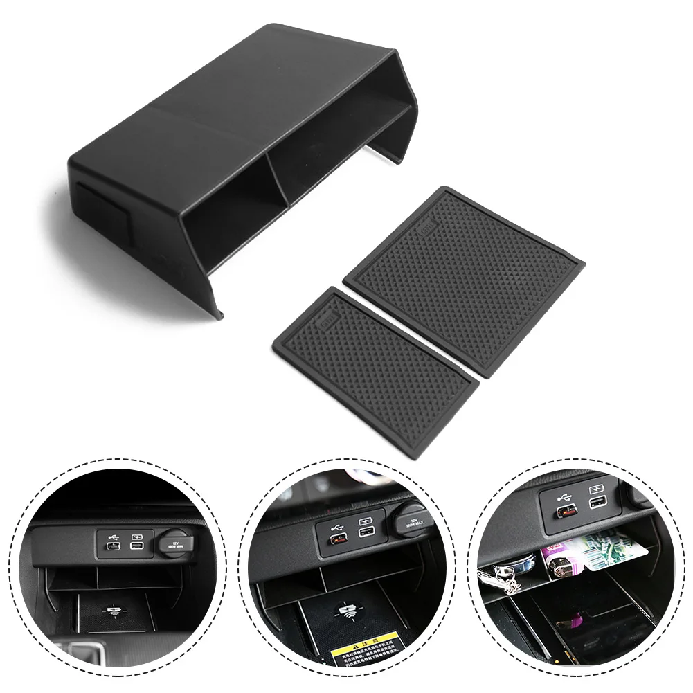 

1PCS Black Inner Center Console Organizer Storage Box For Honda Civic 11th Gen 2022 Made With High Quality ABS