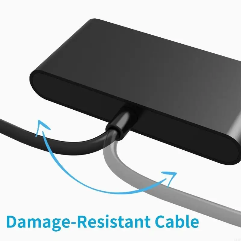 USB-кабель L41E Multiport USB C Adapter 4 Ports Type Hub для высокоскоростных передачи данных Macbooks