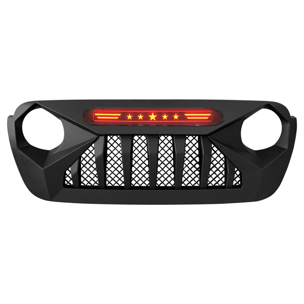 

Grille For Jeep Wrangler /JT 2018-2021 Blue Spotlights ABS Hot Sales