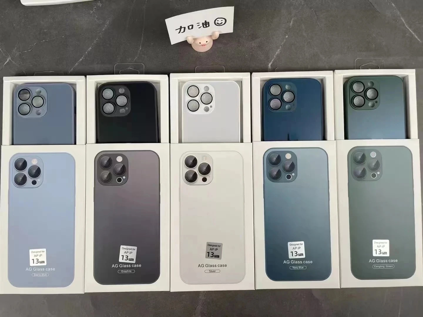 

10pcs/For Magsafe AG Matte Glass Case For iPhone 14 13 12 11 Pro Max Frosted Glass Silicone Case With Integrated Lens Film