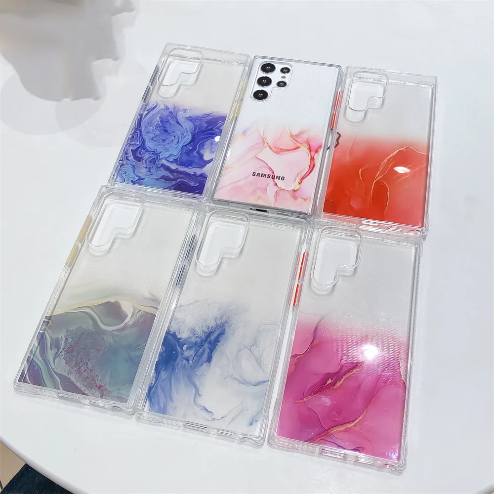 

Transparent Marble Case for Samsung Galaxy S21 FE S22 S20 S10 5G S9 S8 Plus S10E S7 Edge Note 20 Ultra 10 Lite 9 8 Phone Cover
