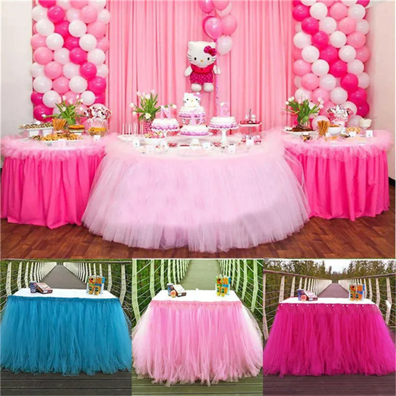 

Тюлевая юбка-пачка для стола, 1 шт., 80*100 см