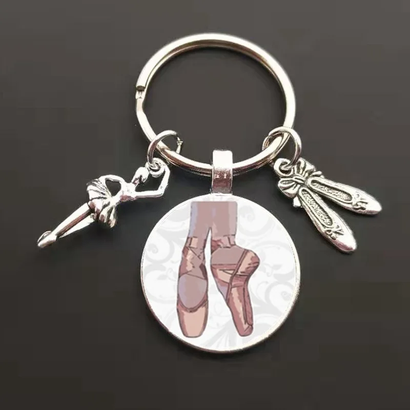 

Personalize Hot Ballet Keychain Custom Diy Ballet Dance Lovers Keychain Pendant Charm Keychain New Llaveros Customized Products