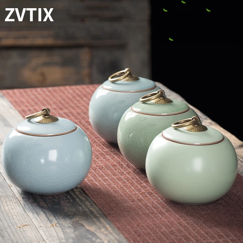 

Fashion Classical Creativity Spices Storage Jar With Lid Buckle Copper Box Home Living Room Coffee Table Decor Tea Set Supplies