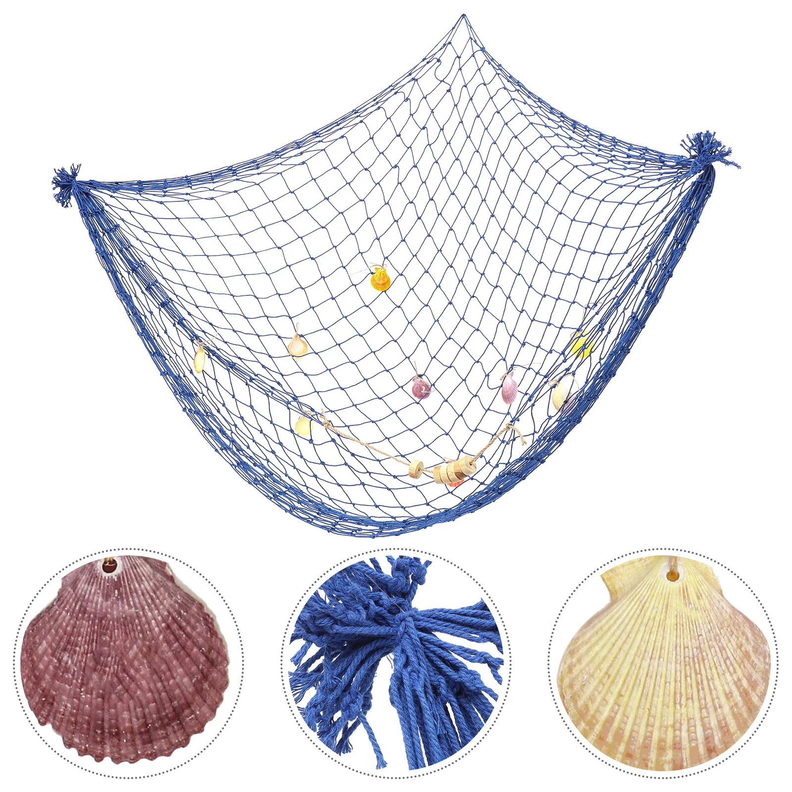 

Net Picture Wall Hanging Frames Nautical Mediterranean Decorative Decorations Diy Photo Organizer Artworks Frame Clips Holder