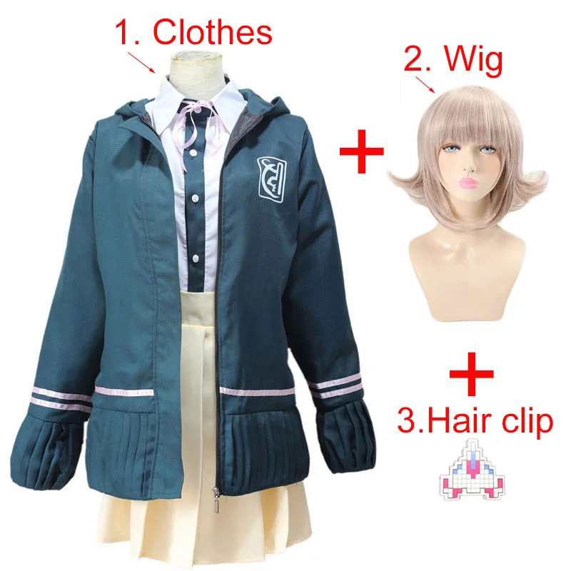 

Danganronpa Nanami ChiaKi 2 Desperate Academy Chiaki Cosplay Costume Anime Daily Suit Female New