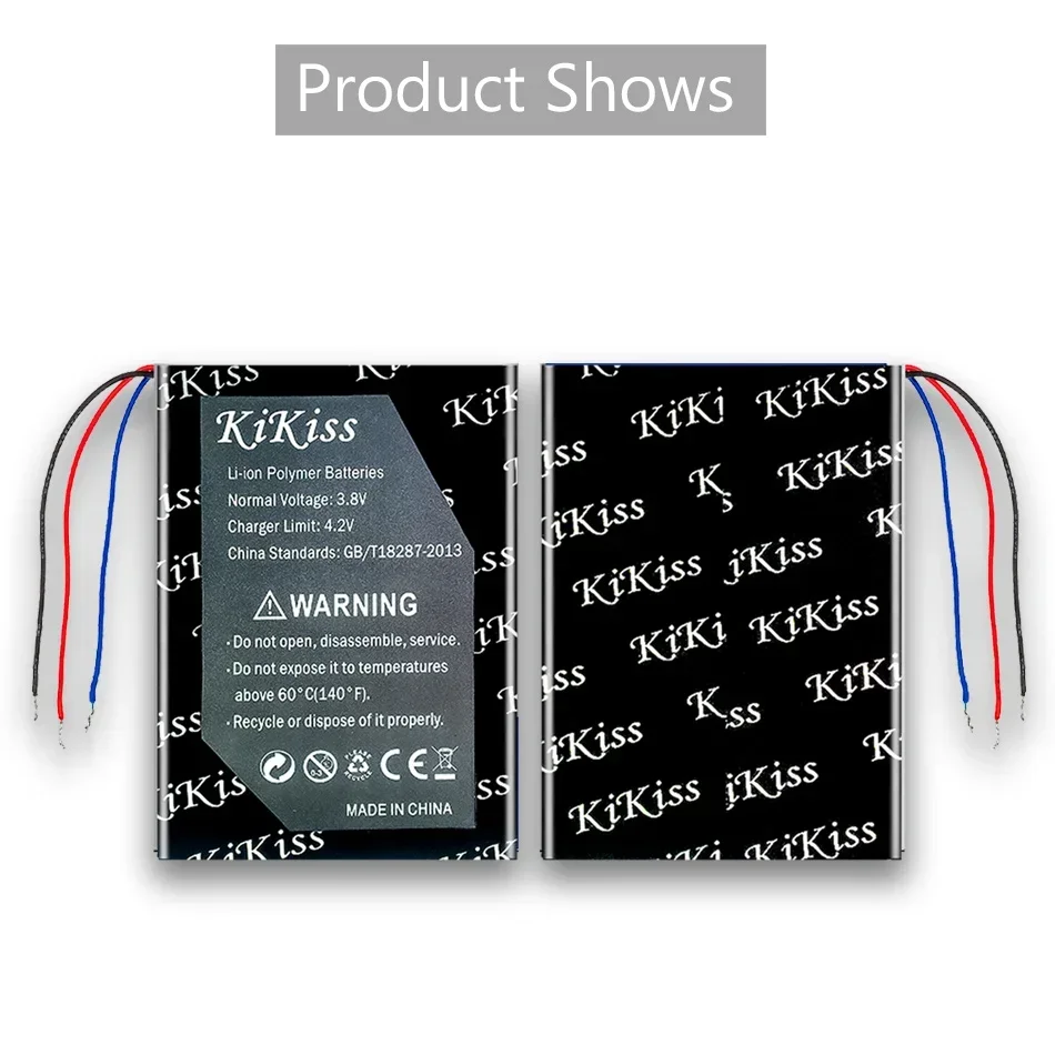 Мощный аккумулятор KiKiss GSP мощностью 1400 мАч 383555 Для JBL Clip 2 Plus Plus/2 AN/CLIP2BLKAM/CS056US/P 04405201