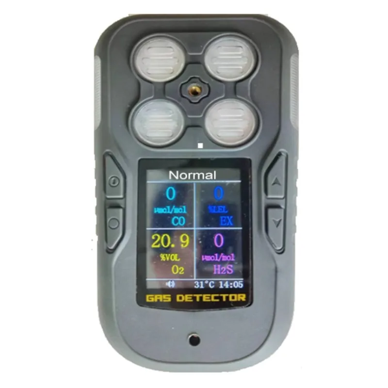 

Multi-function Portable 4 In 1 Alarm Gas Detector LEL O2 H2S CO CH4 O3 Gas Leak Detector CO2 Gas Annlyzers Instead of BW CLIP