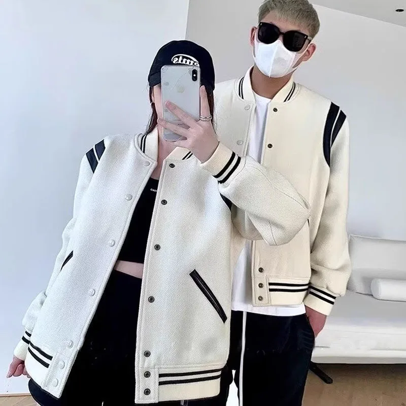 Осень-зима свободная утолщенная летная куртка бейсбольное пальто в стиле ретро