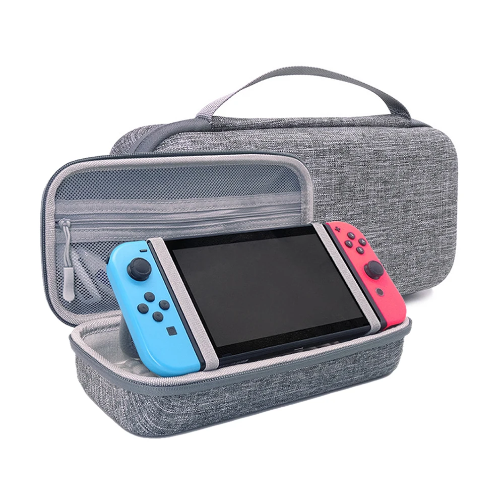 

NS Carrying Case for Nintendo Switch/Switch OLED Model 2021 Game Console Holder Stand with 5 Game Card Slots Travel Storage Bag