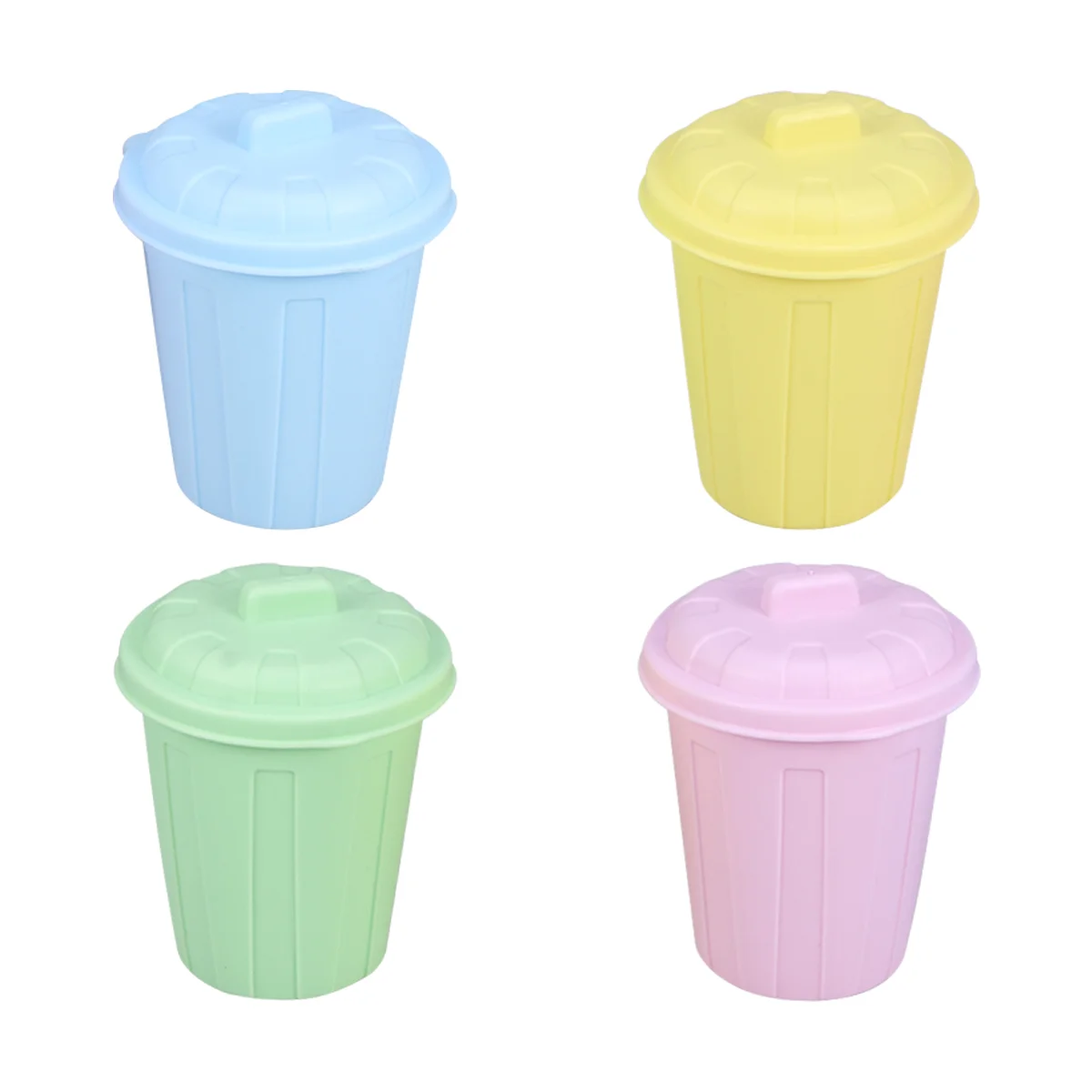 

Can Trash Mini Garbage Desktop Bin Car Office Wastevehicles Table Toy Tabletop Cans Holder Container Basket