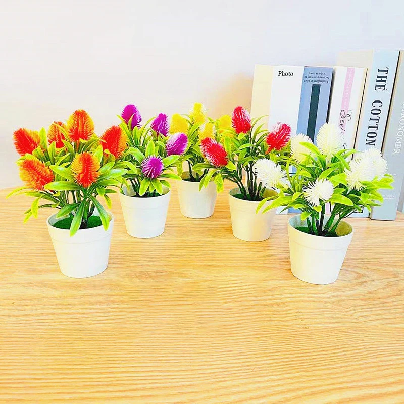 1 шт. искусственный цветочный горшок в форме сосновой шишки декоративные