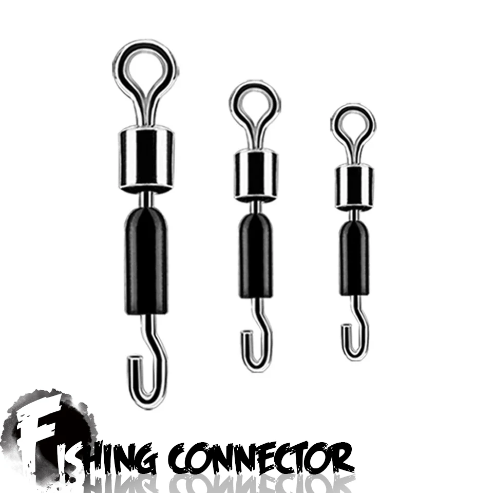 

Новинка 30 шт./лот Шарикоподшипник Поворотные Твердые кольца рыболовный соединитель рыболовные крючки для океан. Лот быстроразъемный соеди...