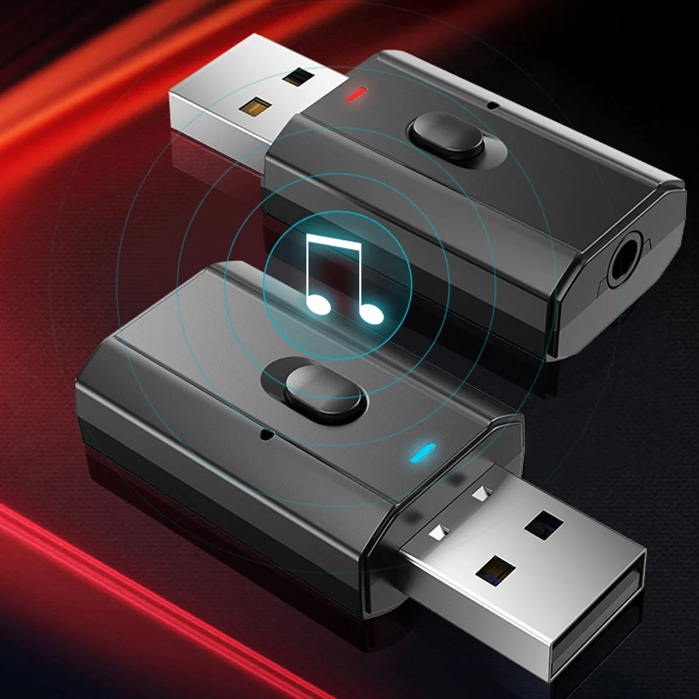 

4 In 3.5mm Jack Receiver Transmitter Wireless Adapter Audio USB Adaptor Launcher