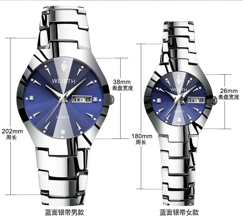 New watches women's fashion simple couple watch quartz watch women's watch waterproof watch men's watch