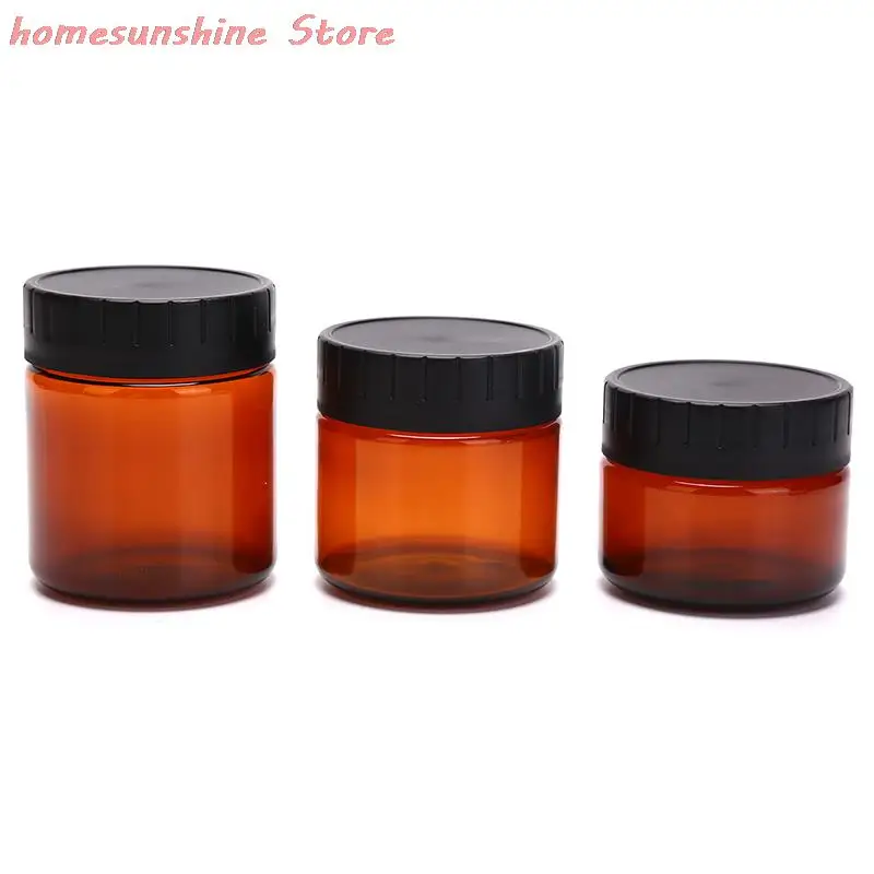 

1pc 200ml Amber Brown PP Refillable Makeup Sub-bottling Lipstick Sample Makeup Container Jar Cosmetic Storage