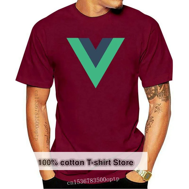 

New Printed Men T Shirt Cotton tshirts O-Neck Short-Sleeve Vue VueJS Vue.js Progressive JavaScript Framework Women T-Shirt-3368D