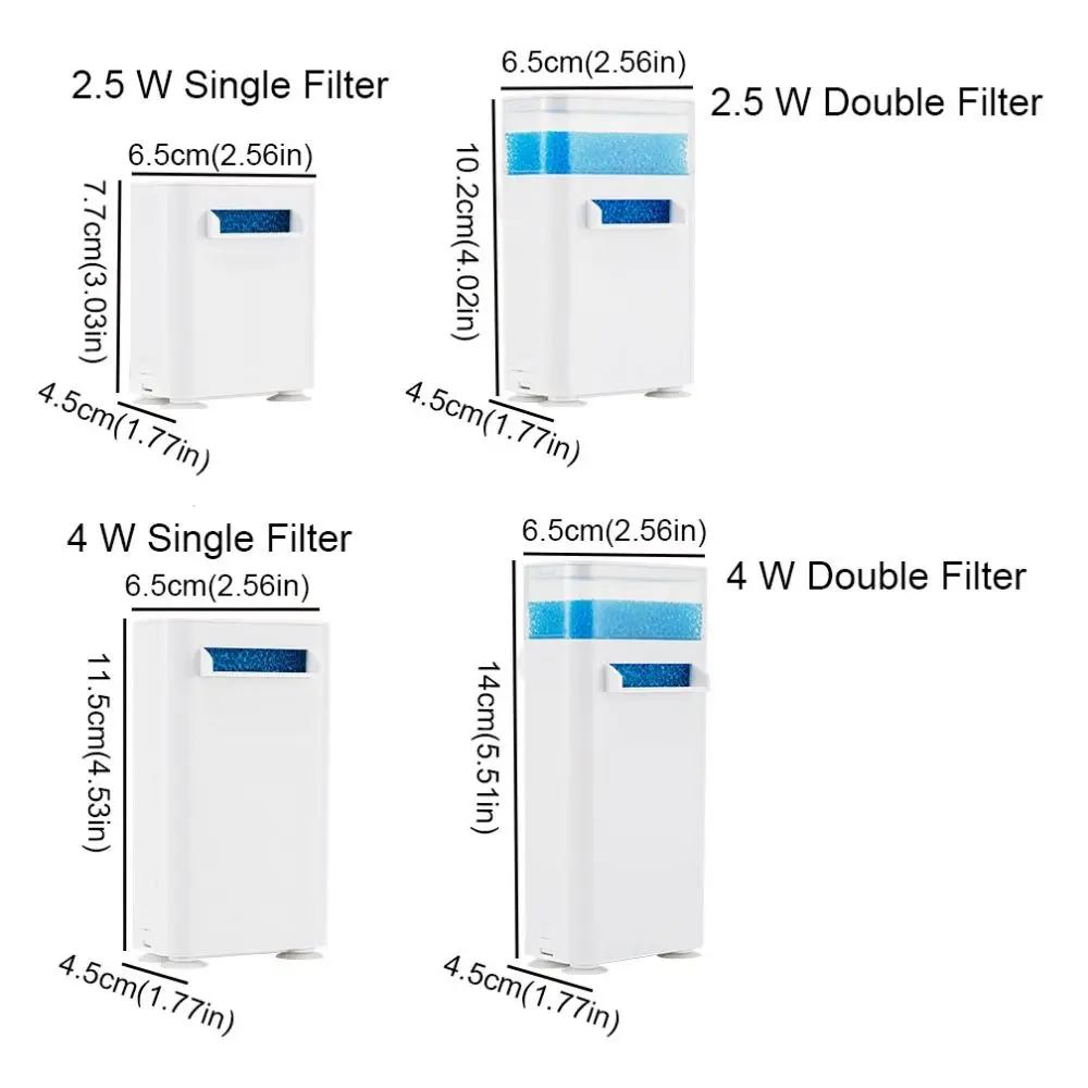 Автоматический однослойный/двухслойный пластиковый фильтр для черепахи с